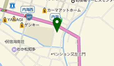 ホワイト急便 内海小学校前店の地図画像