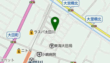 ホワイト急便 大田店の地図画像