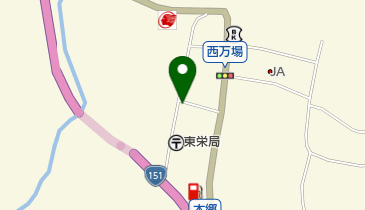 ホワイト急便 東栄店の地図画像