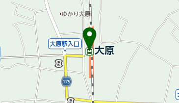 JR東日本 大原駅みどりの窓口の地図画像