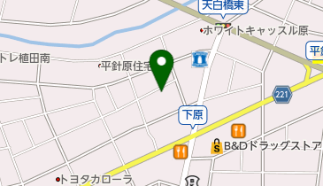 ホワイト急便 下原公園東店の地図画像