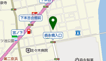 ホワイト急便 下末吉2丁目店の地図画像