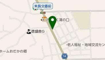 ホワイト急便 末長中央店の地図画像