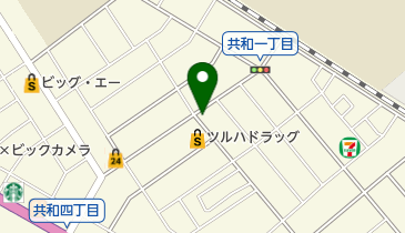 ホワイト急便 共和2丁目店の地図画像