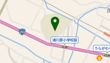 上越市立浦川原小学校の地図画像