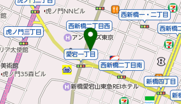 新虎ヴィレッジの地図画像