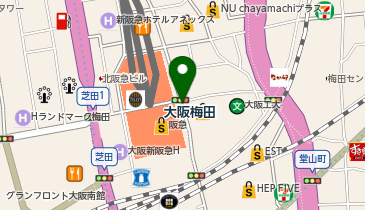 エフワン ホワイティうめだ店の地図画像