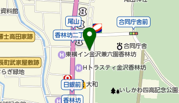 蕎麦と天ぷらと旨い酒 どんと屋 変なホテル金沢香林坊店の地図画像