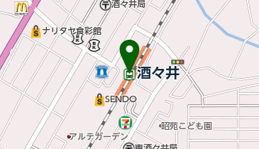 JR東日本 酒々井駅みどりの窓口の地図画像