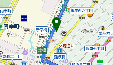 電光石火 銀座店の地図画像