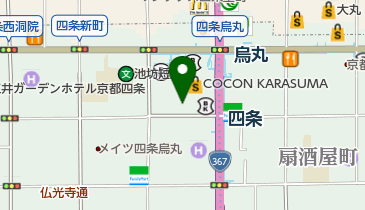 共済ショップ 四条烏丸店の地図画像