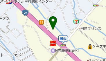 ゆず庵 甲府国母店の地図画像