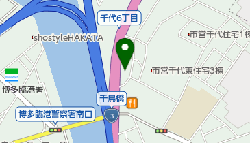 ゆず庵 福岡千代店の地図画像