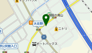 ゆず庵 太宰府大佐野店の地図画像