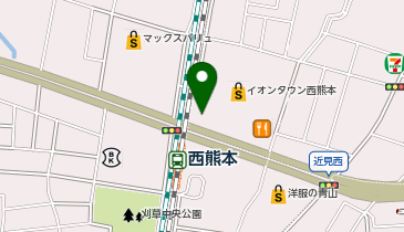 ゆず庵 イオンタウン西熊本店の地図画像