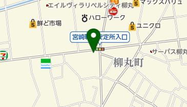 ゆず庵 宮崎柳丸店の地図画像