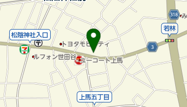 レクサス 若林の地図画像