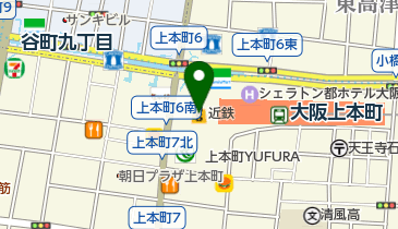 スポーツミツハシ 上本町Brownie店の地図画像