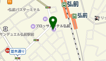 セントラルフィットネスクラブ 弘前の地図画像