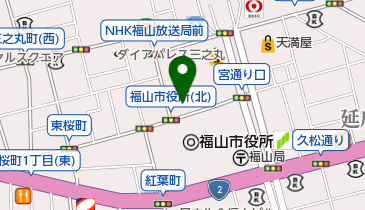 セントラルフィットネスクラブ 福山の地図画像