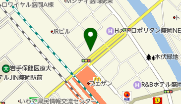 セントラルフィットネスクラブ24 盛岡の地図画像