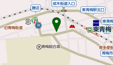 東青梅 セントラルスポーツクラブの地図画像