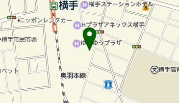 セントラルスポーツクラブ 横手の地図画像