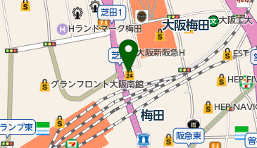 新世界串カツ いっとく 阪急三番街店の地図画像