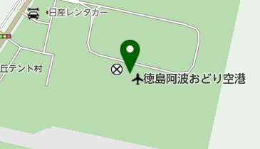 ドラッグストアチャーリー川内店(TOKUSHIMA AIRPORT)の地図画像