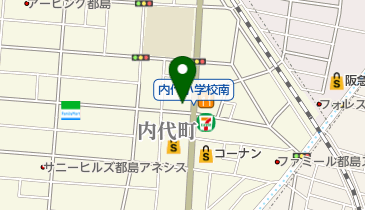 ドラッグセガミ 内代店の地図画像
