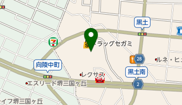 ドラッグセガミ 黒土店の地図画像