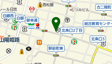ワンズレンタカー アパホテル姫路駅前店の地図画像