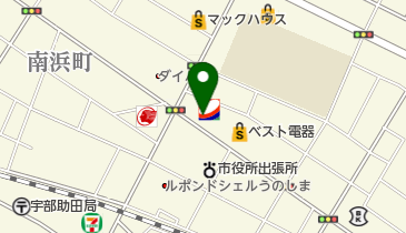ワンズレンタカー 宇部新川店の地図画像