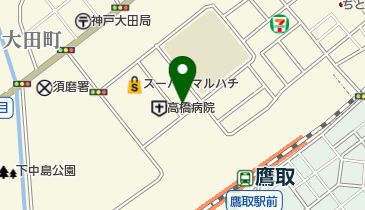 脳梗塞リハビリステーション神戸須磨の地図画像