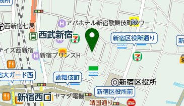 辣荘火鍋 新宿本店の地図画像