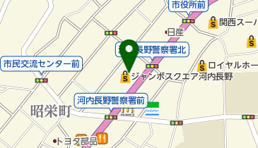 ibring(アイブリング) じゃんぼスクエア 河内長野店の地図画像