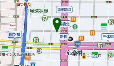 公益財団法人大阪観光局の地図画像