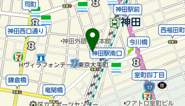 焼鳥屋 花の地図画像