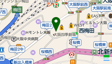 アトリエ木馬 梅田ギャラリーの地図画像
