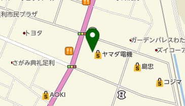 ヤマダデンキ 家電住まいる館YAMADA 足利店の地図画像
