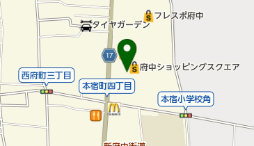 ヤマダデンキ テックランド府中店の地図画像