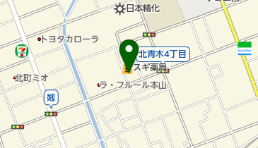 スギドラッグ 本山南店の地図画像