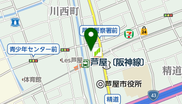 鶏のジョージ 阪神芦屋駅前店の地図画像
