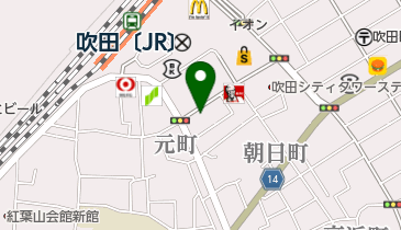 吹田卓球センターの地図画像