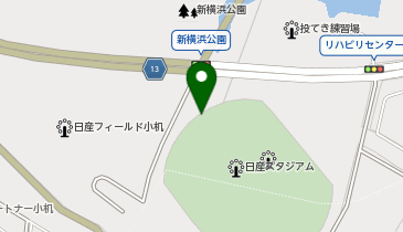 日産フィールド小机の地図画像