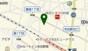 JR東日本 本庄駅みどりの窓口の地図画像