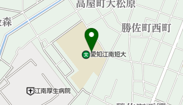 インカレコープ愛知 愛知江南短期大学店の地図画像