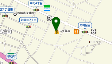 スギドラッグ 岡崎欠町店の地図画像