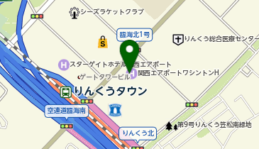 大阪府りんくう現代美術空間の地図画像