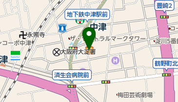 じゅうじゅう屋 中津食堂の地図画像